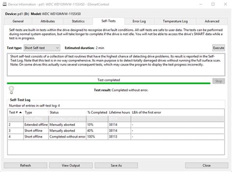 conveyance self-test functions not supported on new hard drive|Analyzing a Faulty Hard Disk using Smartctl .